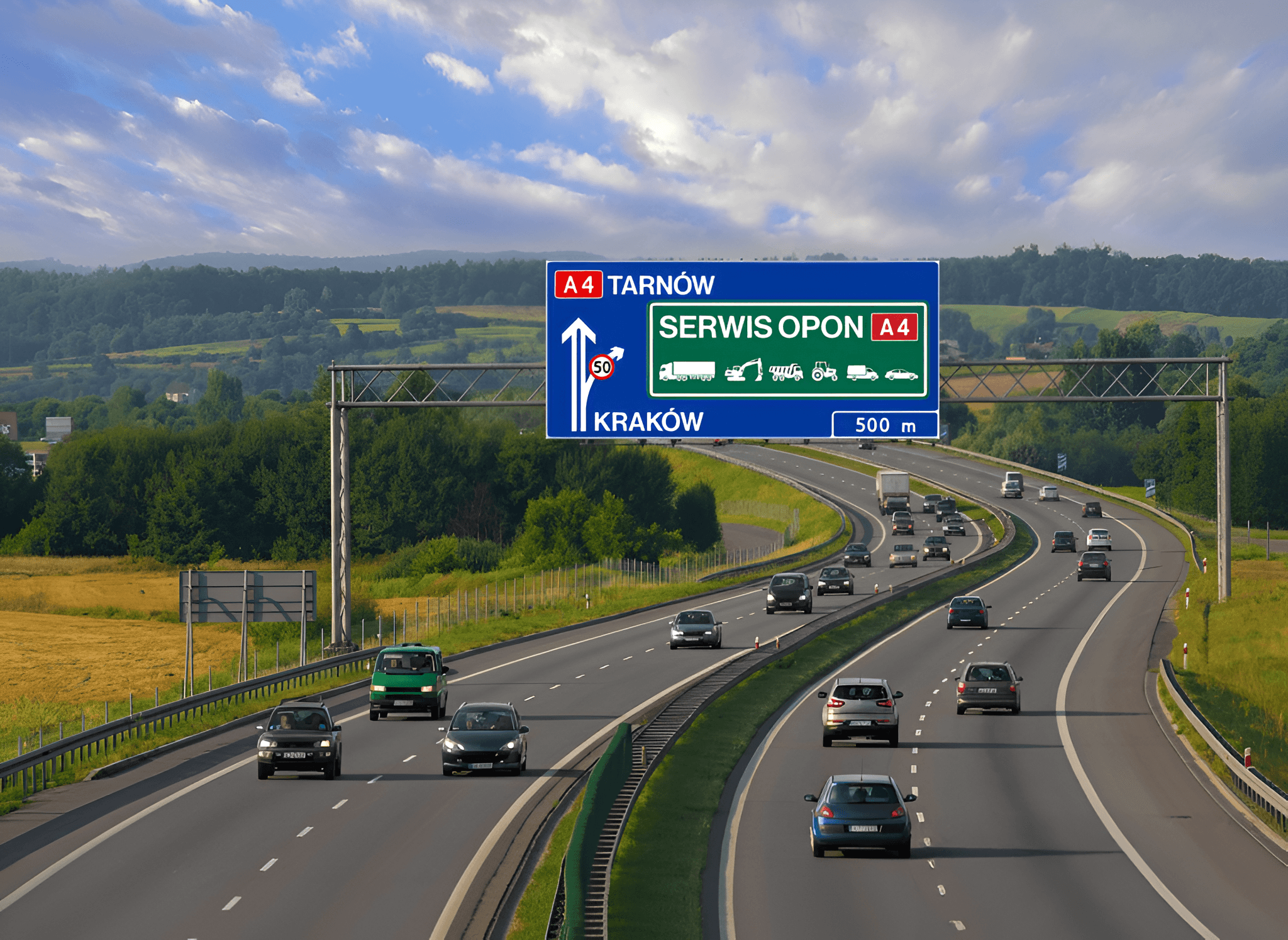 Tło serwisu opon